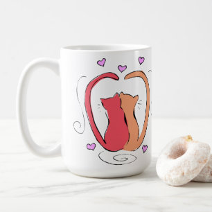 Kitty Cat, Heart Tails I adore all the meow-ments Coffee Mug