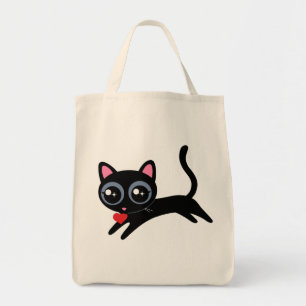 Kitty Cat Heart Thief Cute Gift for Girl Tote Bag
