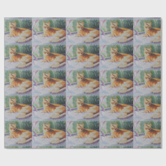 Kitty Cat in Window Wrapping Paper