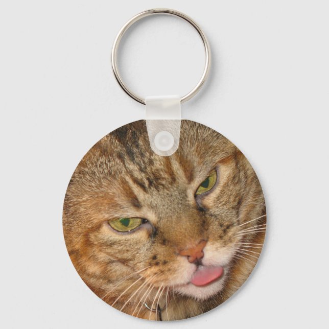 kitty cat kisses key ring (Front)