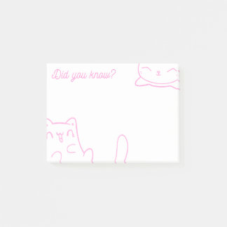 Kitty Cat Lunch Box Note Pad - Post-it Notes
