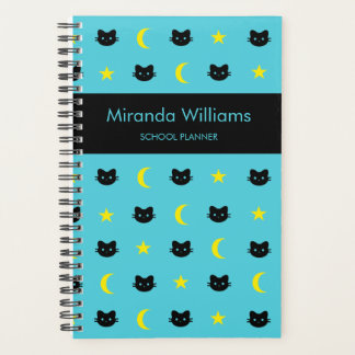 Kitty Cat Moon And Stars Planner