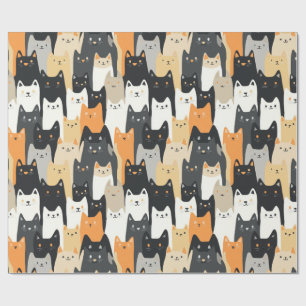 Kitty Cat-mouflage Cat Camo Wrapping Paper