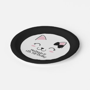 Kitty Cat Paper Plate
