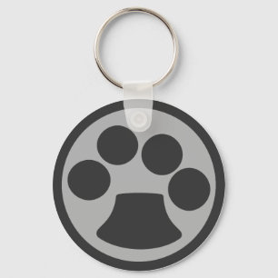 Kitty Cat Paw Print Key Ring