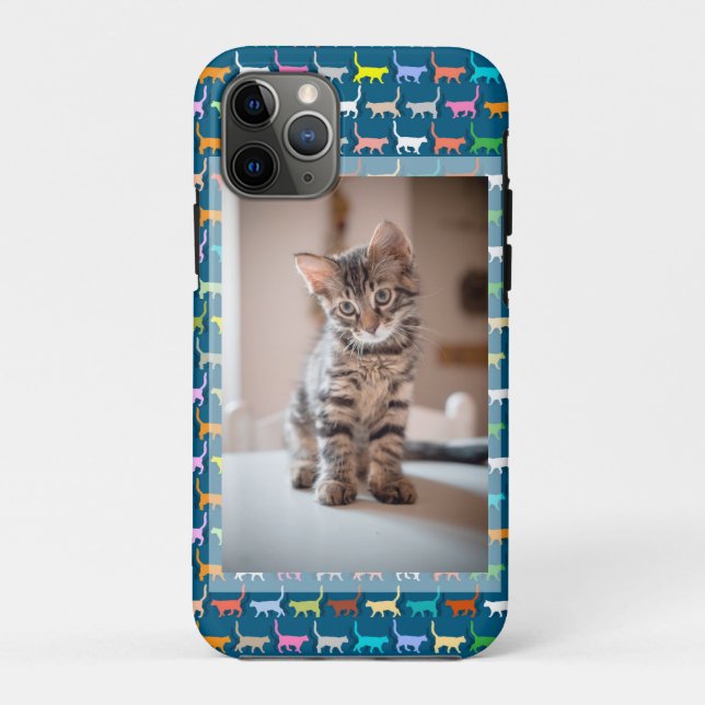 Kitty Cat Personalise Photo Cat Print Case-Mate iPhone Case (Back)