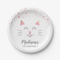 Kitty Cat Pink Gold Birthday Party