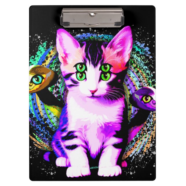 Kitty Cat Psychic Aesthetics Character Clipboard (Front)