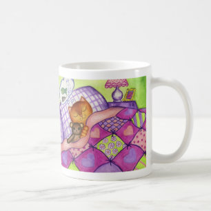 Kitty Cat Teddy Bear Quilt Mug