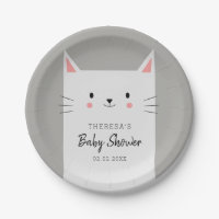 Kitty Cat Theme Baby Shower White Kitten