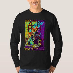 kitty cat thug gansta kitten  cat gangster T-Shirt