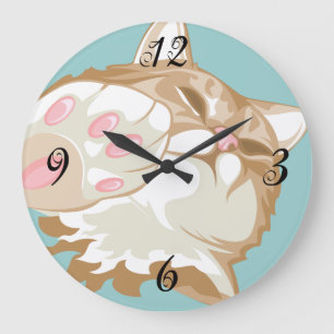 Kitty Cat Wall Clock
