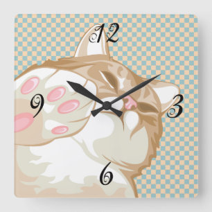 Kitty Cat Wall Clock