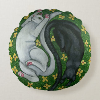 Kitty Cat Ying/Yang pillow