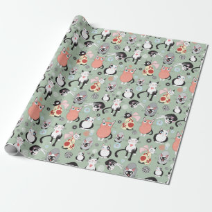 Kitty Cats Cat Lovers Wrapping Paper