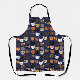 Kitty Cats everywhere pattern Apron