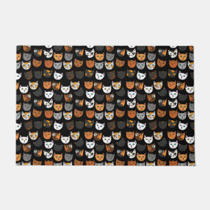 Kitty Cats everywhere pattern Doormat