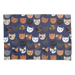 Kitty Cats everywhere pattern Pillowcase