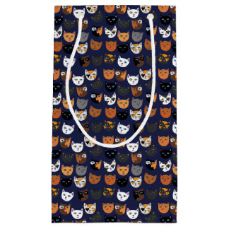 Kitty Cats everywhere pattern Small Gift Bag