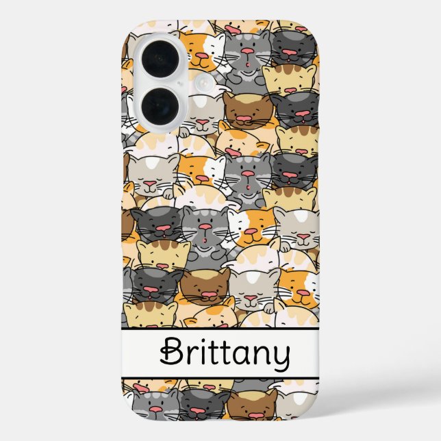Kitty Cats Personalised Case-Mate iPhone Case (Back)