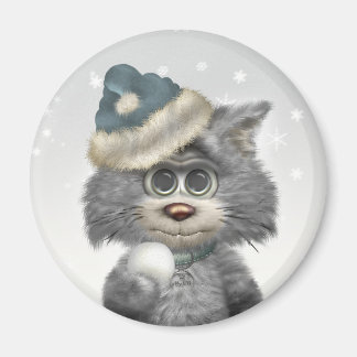 Kitty Cats Winter Wonderland Magnet