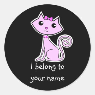 Kitty Classic Round Sticker