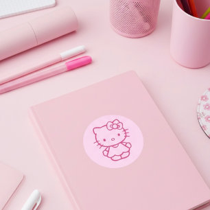 Kitty Classic Round Sticker