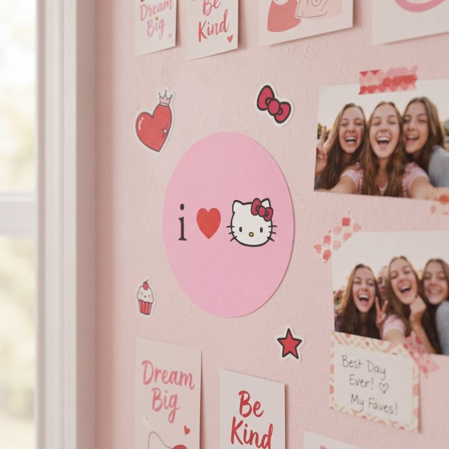Kitty Classic Round Sticker (Creator Uploaded)