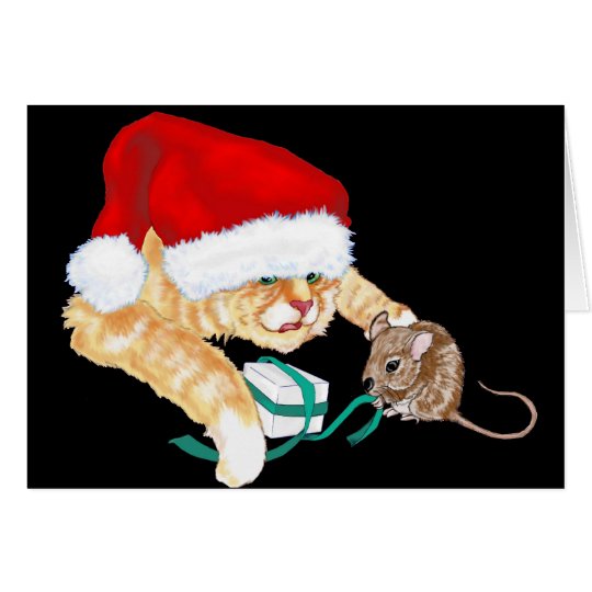 Kitty Claus Card