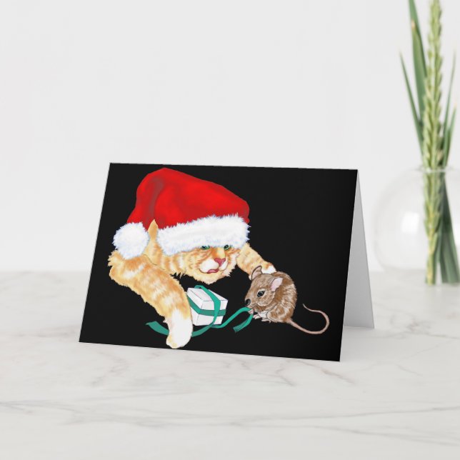 Kitty Claus Holiday Card (Front)