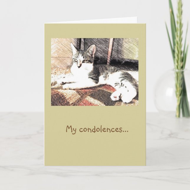 Kitty Condolences Card (Front)