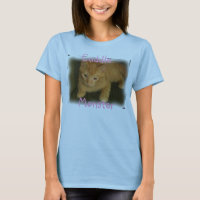 Kitty "Cuddle Monster" Womens Baby Doll T-Shirt