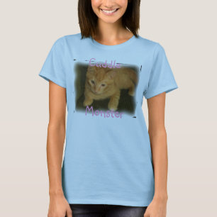 Kitty "Cuddle Monster" Womens Baby Doll T-Shirt
