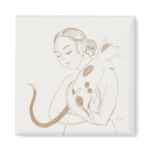 Kitty Cuddles Magnet