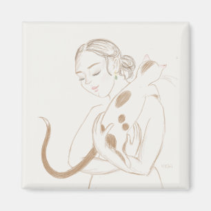 Kitty Cuddles Magnet