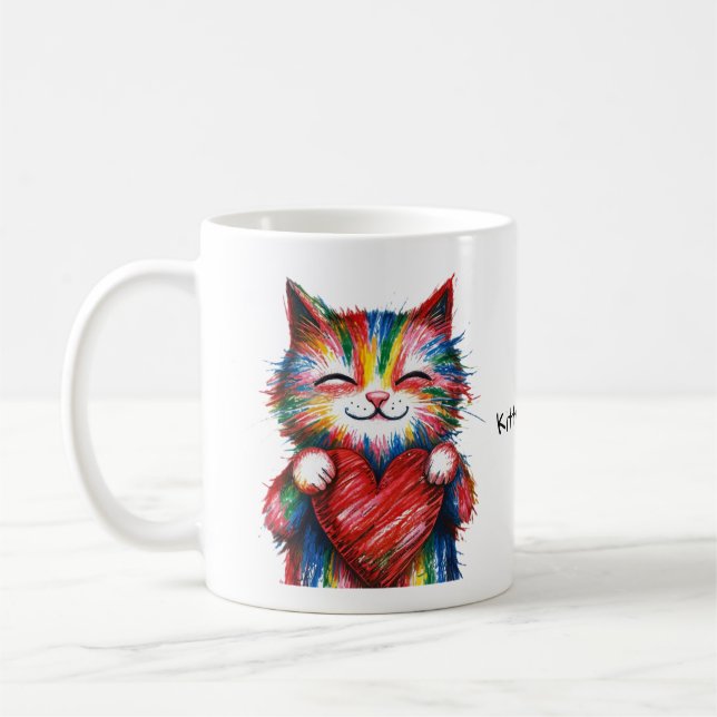 Kitty Cuddles Mug (Left)