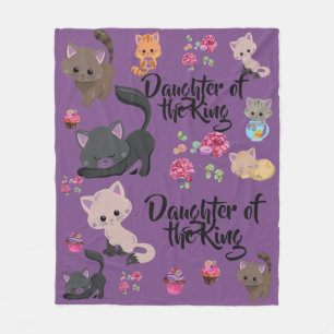 Kitty Daughter of the King Medium Blanket