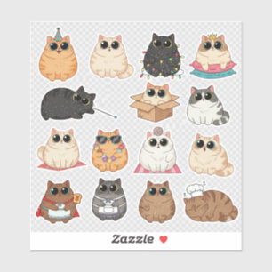 Kitty Decals - Funny Animal Vinyl Stickers