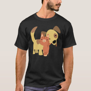 Kitty & Doggy cartoon T-shirt