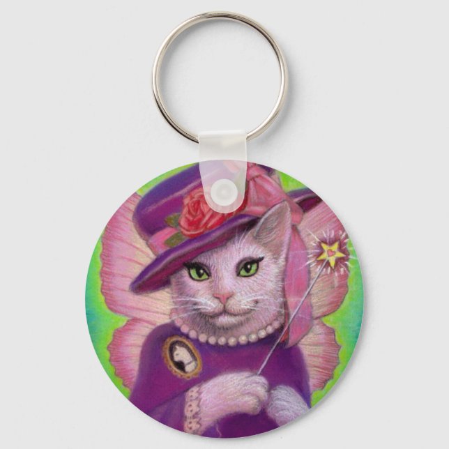 Kitty Fairy Godmother Key Ring (Front)