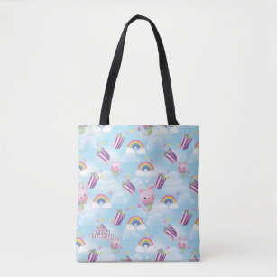Kitty Fairy   Rainbow Pattern Tote Bag