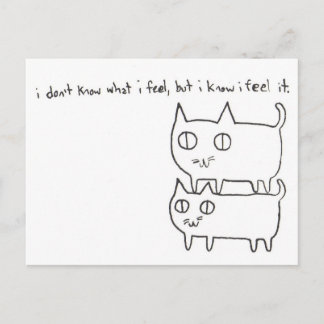 Kitty Feelings Postcard