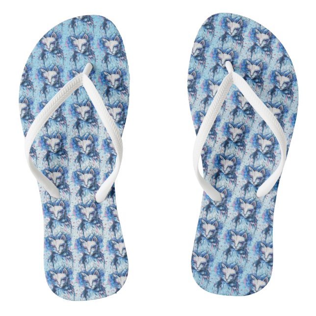 Kitty Flip Flops (Footbed)
