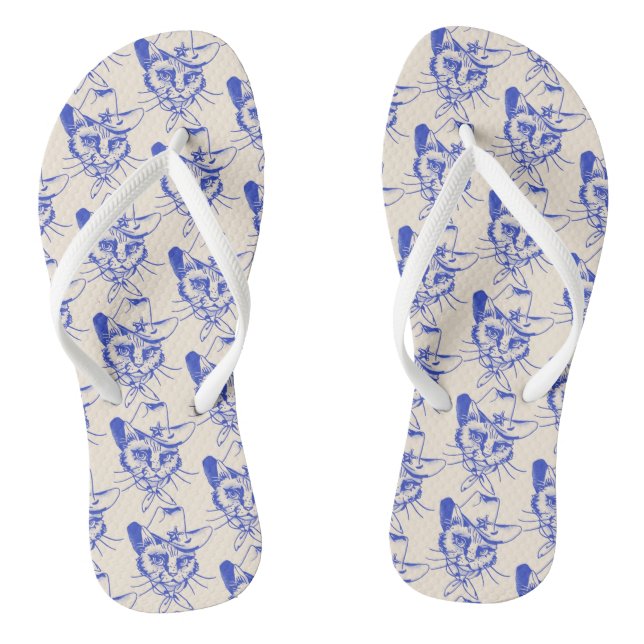 Kitty Flip Flops (Footbed)
