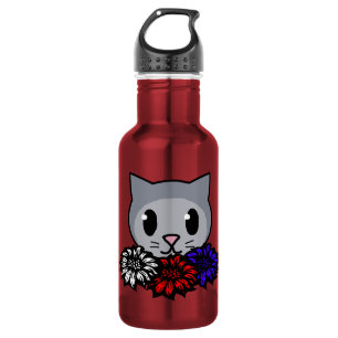 Kitty & Flowers for Kids 532 Ml Water Bottle