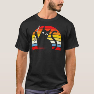 Kitty Flute Player Cat Flautist Flautist Musician T-Shirt