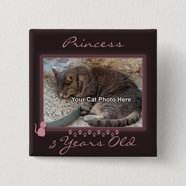 Kitty Frame Photo Button (Front)