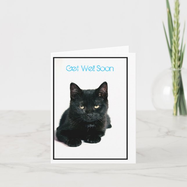kitty, Get Well Soon Card (Front)