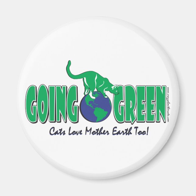 KITTY-GOING-GREEN MAGNET (Front)