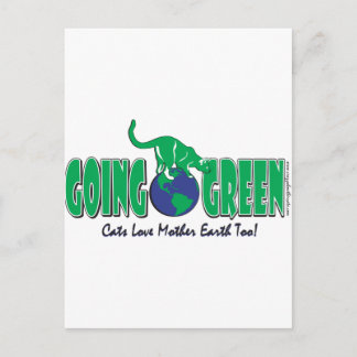 KITTY-GOING-GREEN POSTCARD